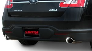 Ford Taurus SHO Performance Exhaust - Dual Rear Exit - CORSA Performance - Sport Cat-Back - Polished - `10-`19